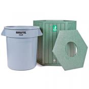 Category Solid Panel Trash Receptacles image