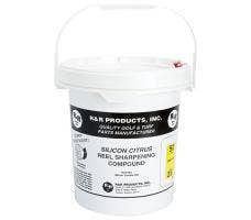 Reel sharpening compound outlet