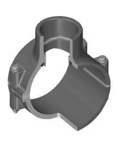 Clamp On Saddle x Soc Sing, Gray EPDM, SS